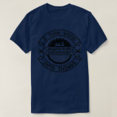 T-shirt Je transforme le bois en objets charpentier idée c (Design devant)