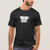 T-shirt Je transforme le café en code pour le programmeur (Devant)