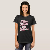 T-shirt Je Transforme Les Masques En Bas (Devant entier)
