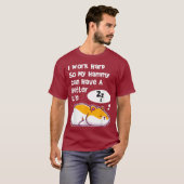 T-shirt Je Travaille Dur Pour Que Mon Hamster De Hammam Pe (Devant entier)