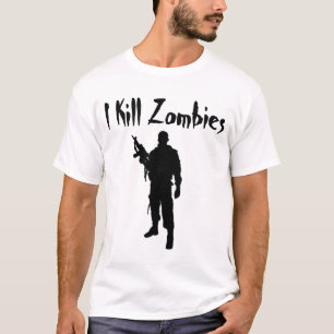 T-SHIRT JE TUE DES ZOMBIES - CHEMISE
