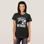 T-shirt Je vais au Nevada (Devant entier)