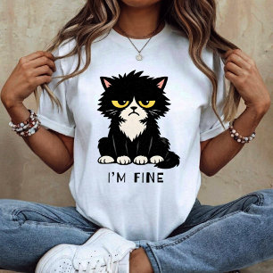 T-shirt Je vais bien - Chat drôle