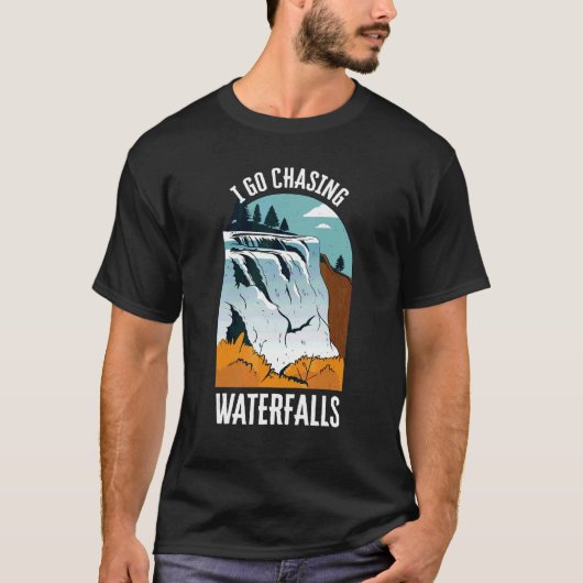 T-shirt Je Vais Chasser Cascades Cascades Nature Cascades (Devant)