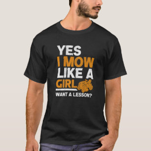 T-shirt Je Vais Comme Une Fille Lave-Linge Jardin Laine Mo