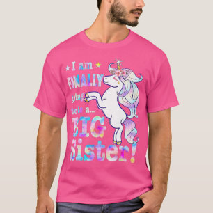 T-shirt Je vais enfin être une grande soeur mignonne licor