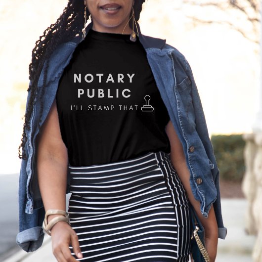 T-shirt Je vais étouffer ce drôle Noir Noir Notaire Public
