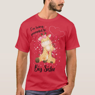 T-shirt Je vais être promue grande sœur 2023 Annonce préal