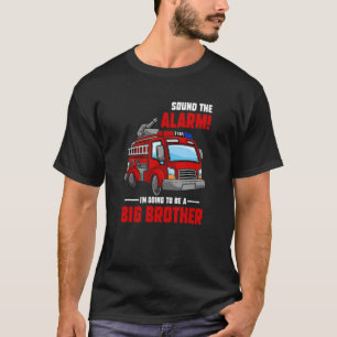 T-shirt Je vais être un grand frère - Firetruck Baby Rev