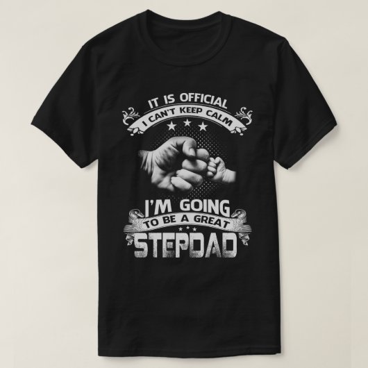 T-shirt Je Vais Être Un Grand STEPDAD (Design devant)