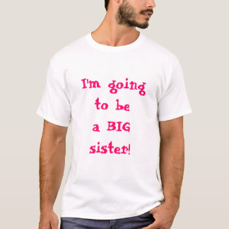 T-shirt Je vais être une grande soeur