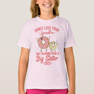 T-shirt Je vais être une grande sœur 2023 Révélation de gr