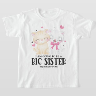 T-shirt Je Vais Être Une Grande Soeur Faire-part Bébé