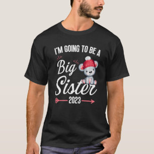 T-shirt Je vais être une grosse faire-part soeur