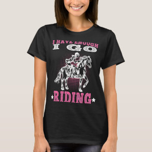 T-shirt Je vais faire du cheval à cheval cavalier