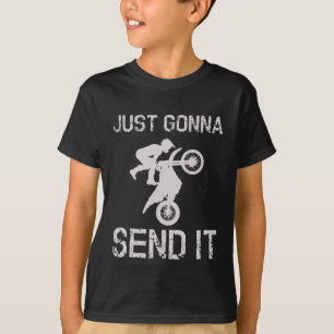 T-shirt Je Vais L'Envoyer Vélo De Chemin