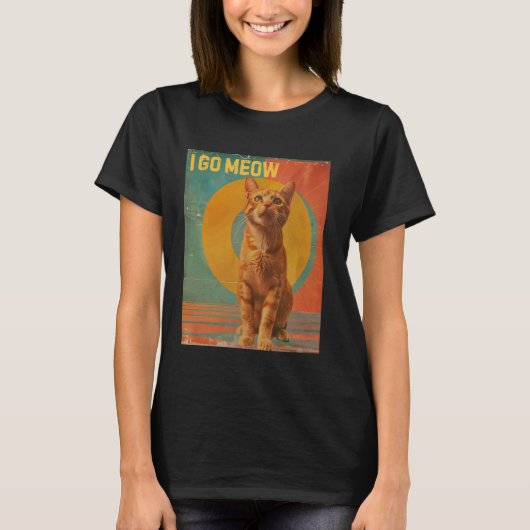 T-shirt Je vais miauler - Conception de mème de chat qui c (Devant)
