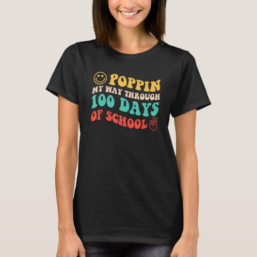 T-shirt Je Vais Passer Les 100 Jours De Souris Scolaire Re (Devant)