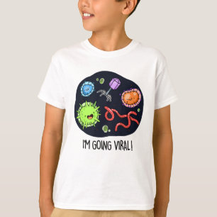 T-shirt Je vais Viral Funny Virus Pun