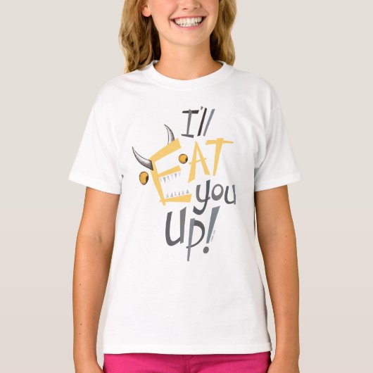 T-shirt Je vais vous manger Graphique (Devant)