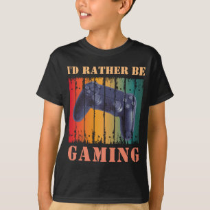 T-SHIRT JE VAUDRAIS MIEUX JOUER AUX JEUX VIDÉO