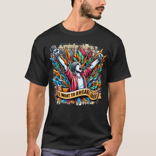 T-shirt Je Veux Casser Libre (Devant)