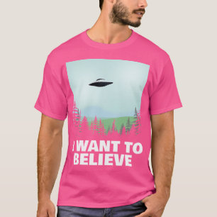 T-shirt Je Veux Croire X-Files Poster Fan Art