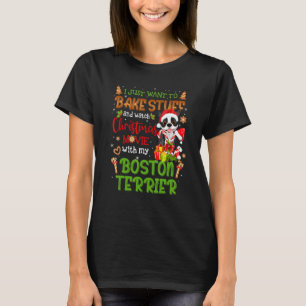T-shirt Je Veux Cuire Des Stuff & Regarder Le Film De Noël