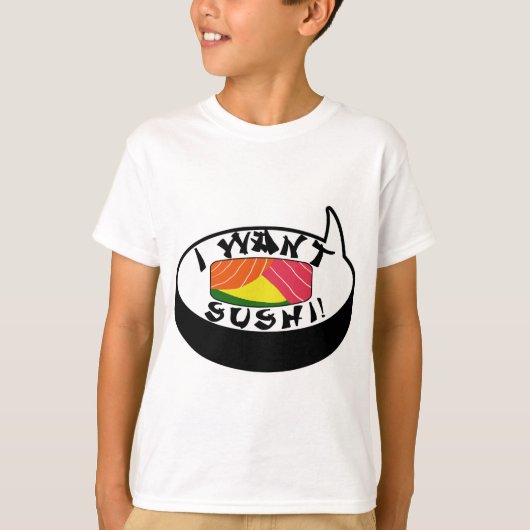 T-shirt Je veux des sushi (Devant)