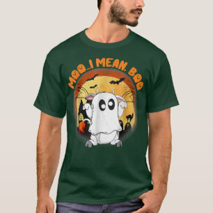 T-shirt Je Veux Dire Boo Drôle Halloween Cow Lover Costume