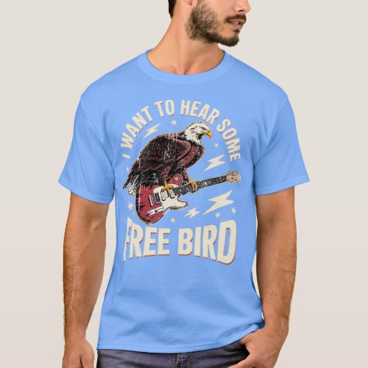 T-shirt Je veux entendre des oiseaux libres (Devant)