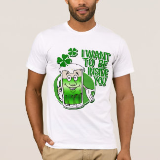 T-shirt Je veux être à l'intérieur vous irlandais