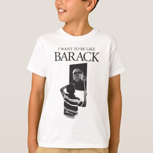 T-shirt Je veux être comme le miroir de Barack (Devant)