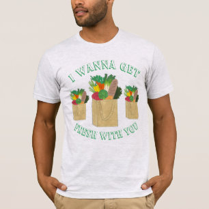 T-shirt Je Veux Être Fraîche Avec Vous Alimentation Shoppi