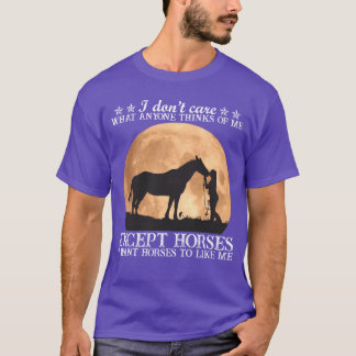 T-shirt Je veux Horseo Comme Moi Amoureux Drôle Cheval Fil