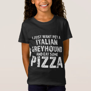 T-Shirt Je veux juste animal de compagnie un chien gryhoun