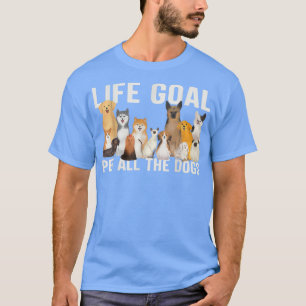 T-shirt je veux juste animaux de compagnie tous les chiens
