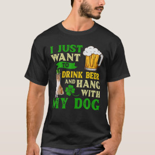 T-shirt Je Veux Juste Boire De La Bière Et Me Accrocher Av