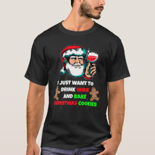 T-shirt Je Veux Juste Boire Du Vin Et Cuire Du Coco De Noë