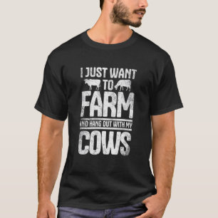 T-shirt Je veux juste cultiver et passer du temps avec ma