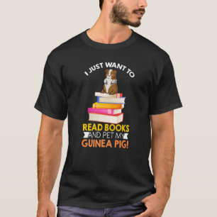 T-shirt Je veux juste lire des livres et caresser mon coch