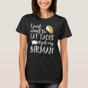 T-shirt Je Veux Juste Manger Des Tacos Et Animer Mon Chat