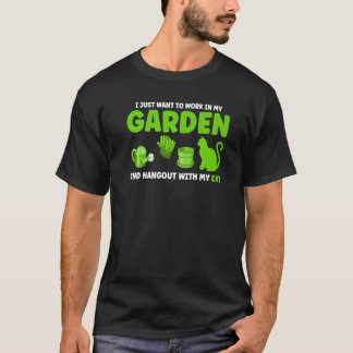 T-shirt Je Veux Juste Travailler Dans Mon Jardin Jardin 2