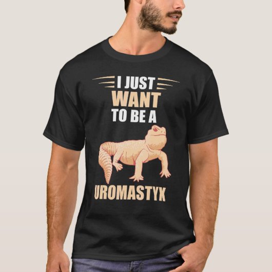 T-shirt Je Veux Juste Uromastyx Reptile Desert Agame Uroma (Devant)
