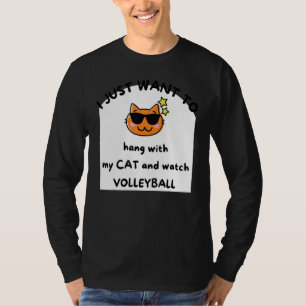 T-shirt Je Veux Juste Vouloir M'Accrocher Avec Mon C.At Et