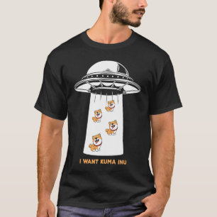 T-shirt Je veux Kuma Inu Coin Blockchain Crypto Token Di