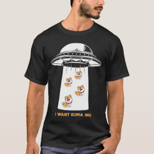 T-shirt Je veux Kuma Inu Coin Blockchain Crypto Token Di