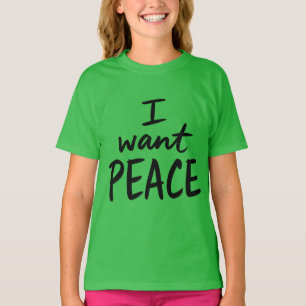 T-shirt “Je veux la paix”  design