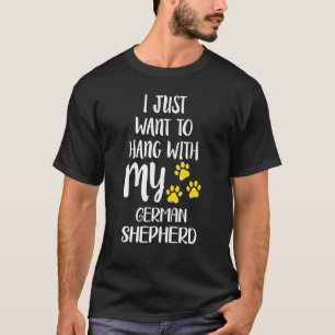 T-shirt Je Veux M'Accrocher À Mon Berger Allemand