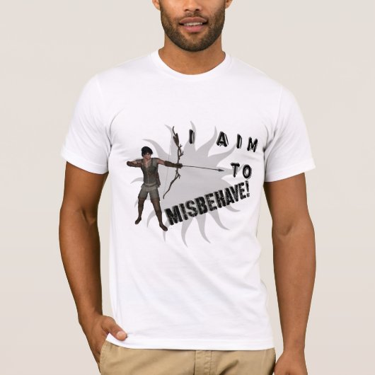 T-shirt Je veux me comporter mal ! (Devant)